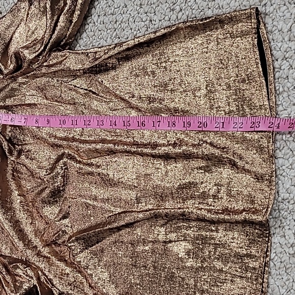 Women's Puff Shoulder Mock Neck Blouse - Future Collective - Picture 9 of 10